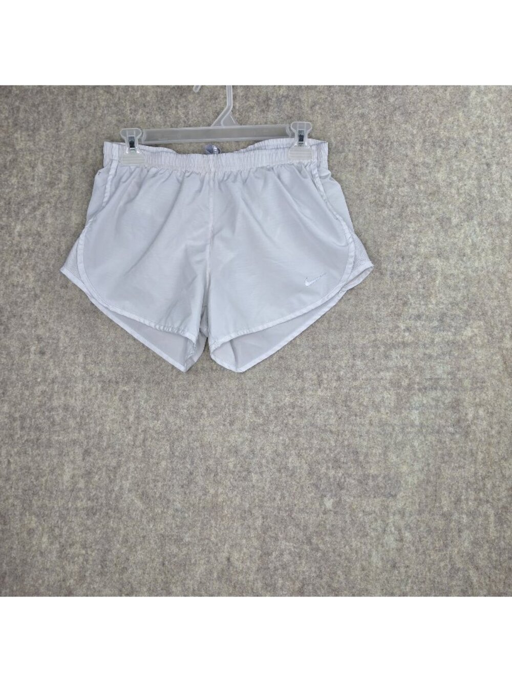 Nike Womens Dri-FIT White Running Shorts Size S Lightweight